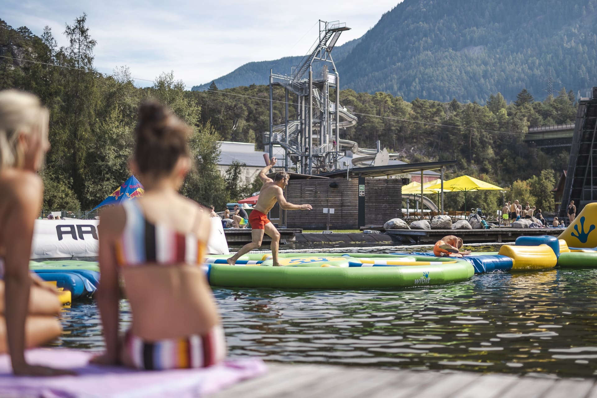 Action and water sports at Area 47