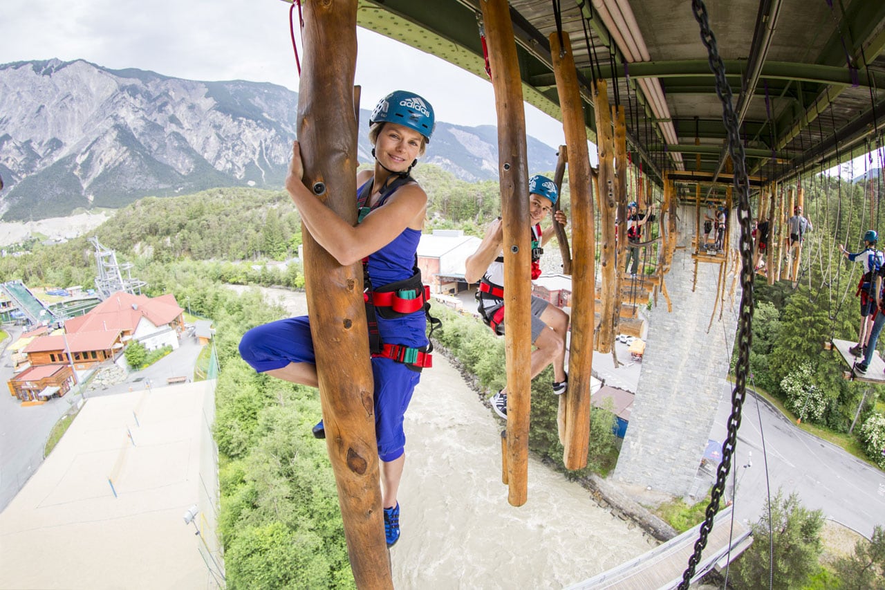 High ropes course at Area 47