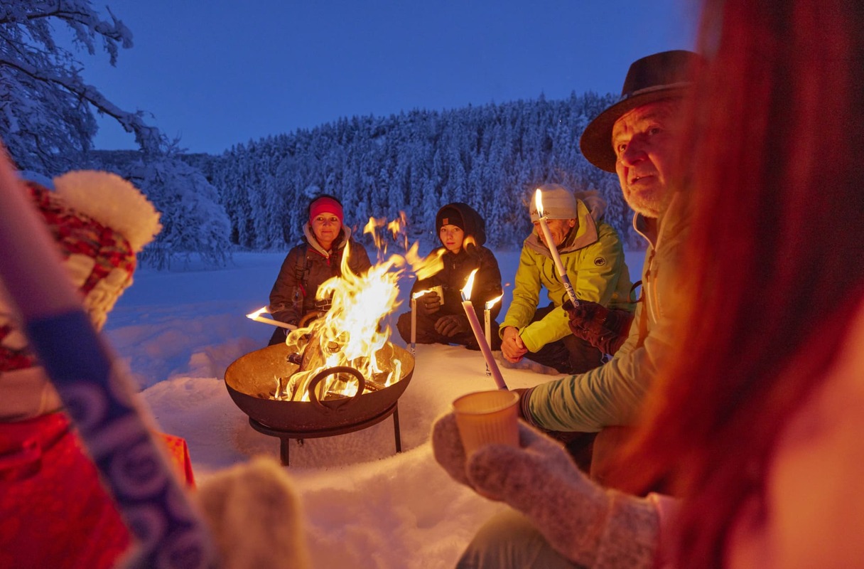 Urlaubsplatzl in Oetz on a snowy winter day